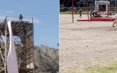 Dos cadetes gravemente heridos en el Colegio Militar luego de la demostración del ‘salto de la muerte’ (video)