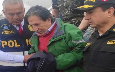 El expresidente peruano Alejandro Toledo llega a Lima extraditado por Estados Unidos