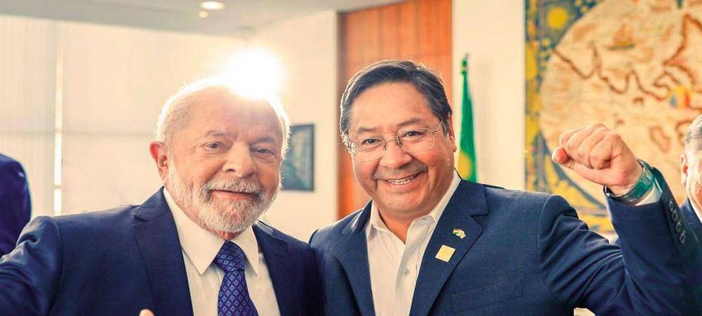 Luis Arce con Petrobras en Brasil anuncia acuerdos de exploración, explotación y venta de gas