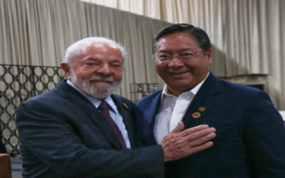 Lula y Arce dialogan en Sudáfrica y acuerdan agenda bilateral en común