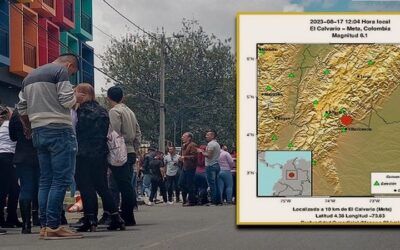 Fuerte sismo de 6,1 grados causa zozobra en Colombia