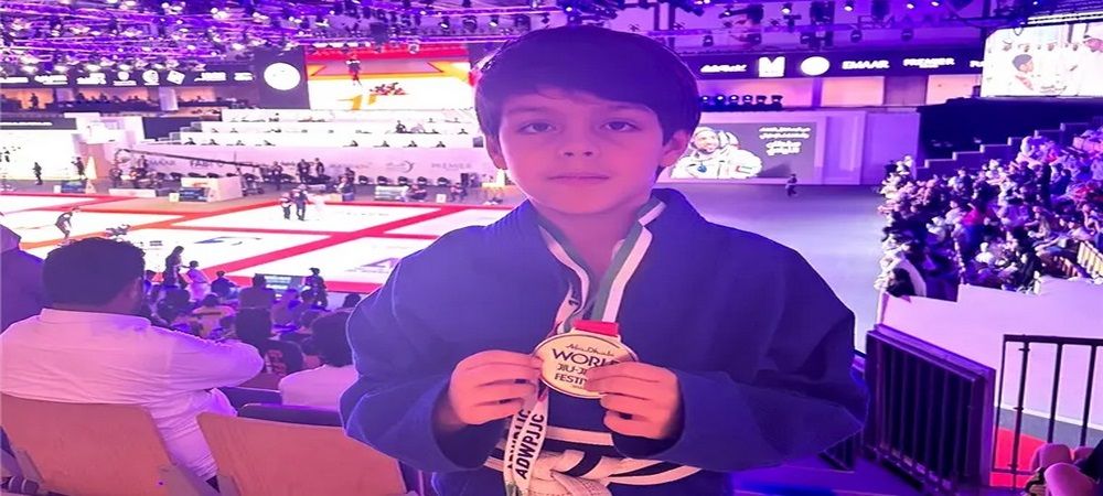 El niño boliviano Alejandro Liaño es medalla de plata en el Mundial de Jiu-Jitsu en Dubai