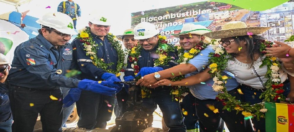 El presidente Luis Arce puso en marcha la Planta de Biodiésel I en Santa Cruz que demandó más de Bs 379 millones