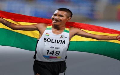 David Ninavia, el atleta boliviano, logró medalla de oro en Brasil en Campeonato Iberoamericano