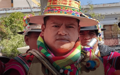 Ramiro Cucho, dirigente del Conamaq, que lideró los 24 días de bloqueo fue detenido en Potosí, es trasladado a La Paz
