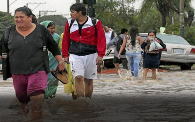 Santa Cruz en medio del agua y entra un ‘surazo’ que afectará también a Chuquisaca y Tarija