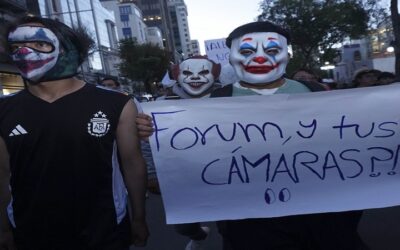Marcha en La Paz en favor de Alejandro Zambrana, el Joker implicado en un asesinato