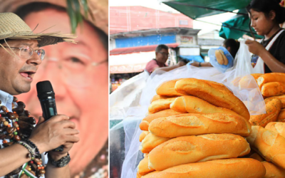 Luis Arce en proclamación y el pueblo ve impotente cómo el precio del pan y el costo de vida, suben