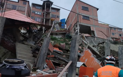 Otro barrio más en La Paz sufre del rigor de las precipitaciones; vecinos de San Isidro buscan a dónde evacuar