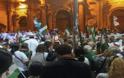 Marcharon los cívicos cruceños exigiendo garantías para el día de las elecciones generales