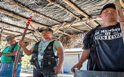 Tres anillos de seguridad fuertemente armados escoltan sigilosamente a Evo Morales en su cuartel de Lauca Ñ