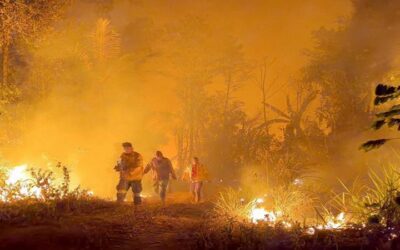 Bolivia: 4.160 focos de calor y 12 incendios activos reporta Defensa Civil