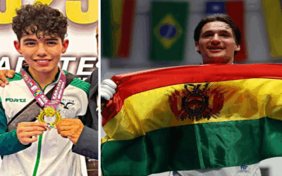 Dos jóvenes, Vargas y Mayer, en karate y en esgrima, motivos de orgullo, oro para Bolivia