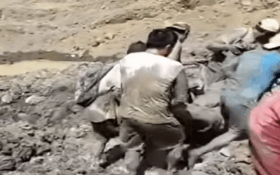 Un deslizamiento en Teoponte entierra a mineros, la Policía, comunarios, cooperativistas extreman esfuerzos