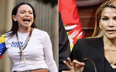 La Premio Nobel de la Paz, Corina Machado, celebra la libertad de Jeanine Áñez ‘encarcelada siendo inocente’