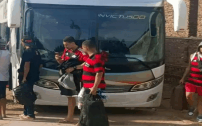 Hinchas del Flamengo causan destrozos en Santa Cruz, están acusados de hurto, iban de retorno de Lima a Brasil