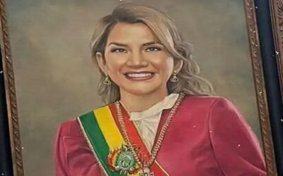 Jeanine Áñez en la Galería de Presidentes de la Casa de la Libertad en Sucre