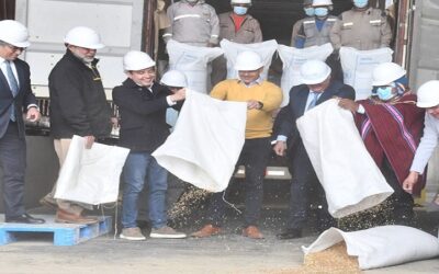 Bolivia recibe de Rusia y del Programa Mundial de Alimentos 1.400 toneladas de trigo