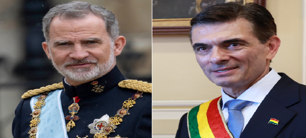 Cancillería confirma visita a Bolivia del Rey de España, Felipe VI, para el 12; Rodrigo Paz es el anfitrión
