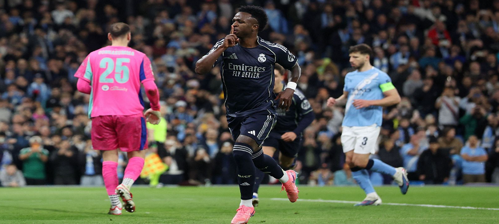 Con doblete de Vinicius Jr, Real Madrid eliminó al Manchester City y pasa a cuartos de la Champions