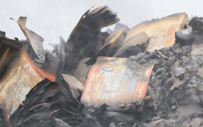 El Hércules transportaba 17,1 millones de piezas, de ello, al menos 5 millones fueron recogidos por la turba desesperada, el BCB lanzó una App para verificar los billetes