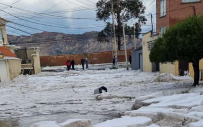 Granizada devela frágil sistema pluvial, al menos ocho barrios de la zona Sur afectados