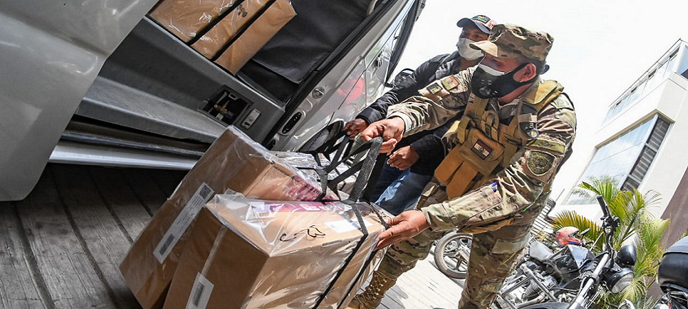 Este miércoles inicia envío de maletas electorales, el TED La Paz lo hará con más de 9.000 bajo custodia militar y policial