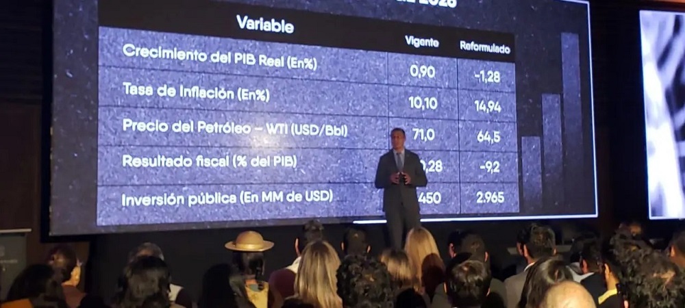 Déficit fiscal del 9%, inflación del 14%, decrecimiento de 1,28% del PIB y un monto de Bs 390.000 MM: PGE Reformulado 2026