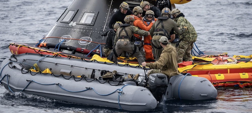 Exitoso retorno de Artemis II, la capsula Orión amerizó, los astronautas están en casa