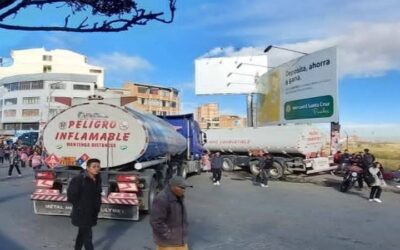Sentido bloqueo del transporte pesado en El Alto marca el inicio de una semana altamente conflictiva