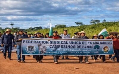 Marcha indígena de Pando a La Paz se masifica en contra de la Ley 157 que afectaría la propiedad de la tierra
