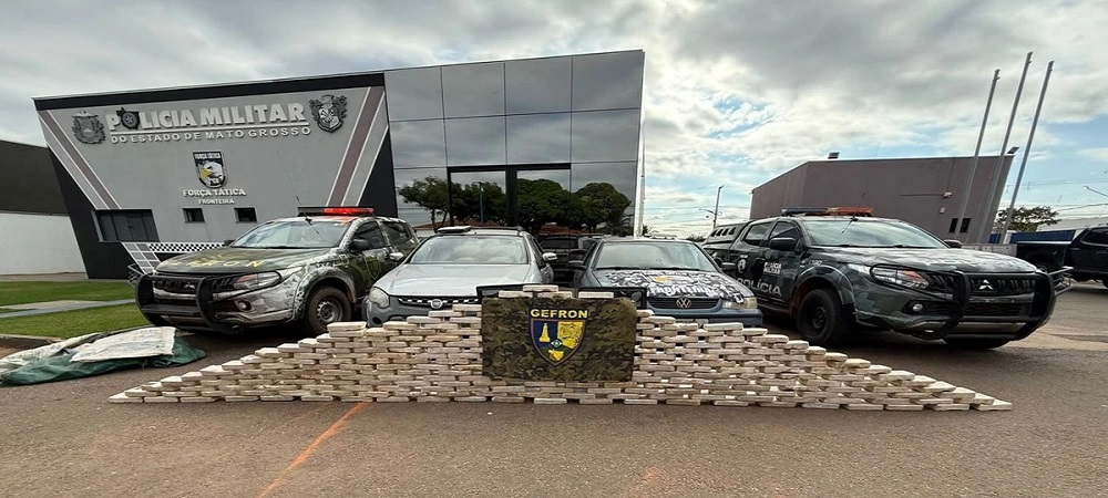 Brasil comisa 248 kilos de pasta base de cocaína y cuatro aprehendidos en la frontera con Bolivia
