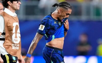 Raphinha se lesiona durante el lance de Brasil 3-0 Haití y no es segura su continuidad en el Mundial