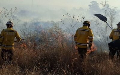 Dos incendios simultáneos en el Parque Tunari encienden la alerta extrema en Cochabamba