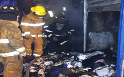 Por segunda vez, el Mutualista en Santa Cruz sufre otro incendio de magnitud