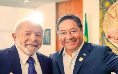 Luis Arce con Petrobras en Brasil anuncia acuerdos de exploración, explotación y venta de gas