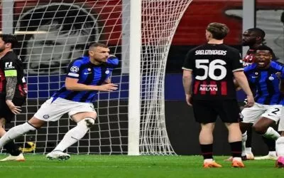 El primer derby de las semifinales de la Champions League fue para el Inter, ganó 2-0 al Milan (vea el resumen)