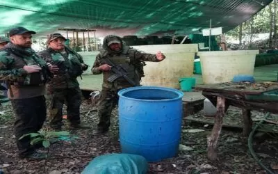 La fuerza antidroga destruye mega laboratorio de cocaína de alta pureza en el Chapare, era de exportación (video)