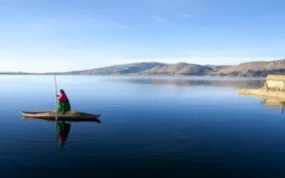 Comunarios de Perú y Bolivia en alerta por el bajo nivel del agua en el Titicaca