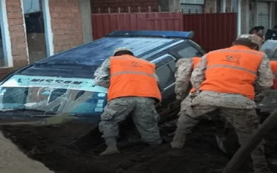 Al menos 100 viviendas afectadas de las cuales 20 se vinieron abajo en Colcha K-Potosí por una fuerte riada luego de una granizada