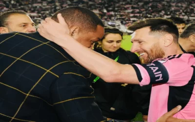 Will Smith saludó a Lionel Messi, junto a él otras celebridades del mundo del espectáculo