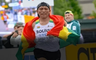 Garibay pone de nuevo en alto a Bolivia, ganó la maratón de Río de Janeiro