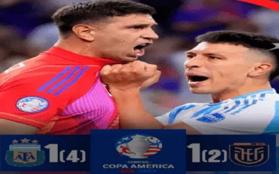 A paso de campeón, Argentina le gana a Ecuador en la tanda de penales 1-1 (4-2), pasa a semifinales, ‘Dibu’ la figura