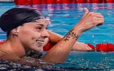 La boliviana María José Ribera tuvo una destacada en los 50 metros libres en natación en los Olímpicos de París