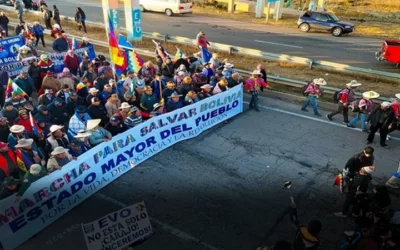 Evo Morales abandona la marcha que se dirige a La Paz a fin de no dar lugar a los argumentos del Gobierno