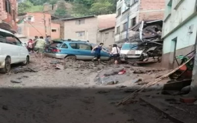 Una mazamorra arrasa con casas, vehículos en La Asunta- Yungas de La Paz