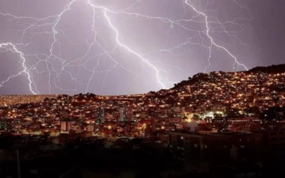 Alerta naranja por lluvias y tormentas eléctricas para La Paz, Santa Cruz, Pando y Beni