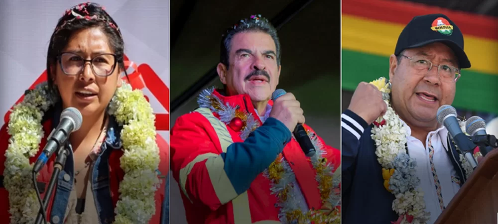 Bolivia en etapa electoral, Eva Copa y Manfred Reyes Villa van por sus propios partidos, Luis Arce ya tiene sigla