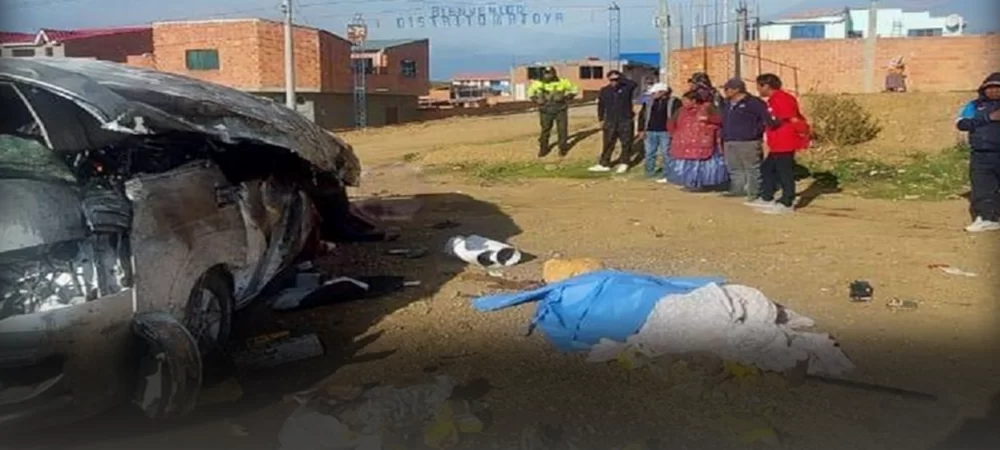 Tragedia de Navidad: 13 muertos y otros tres heridos en choque frontal entre un minibús y un camión en la vía La Paz-Oruro