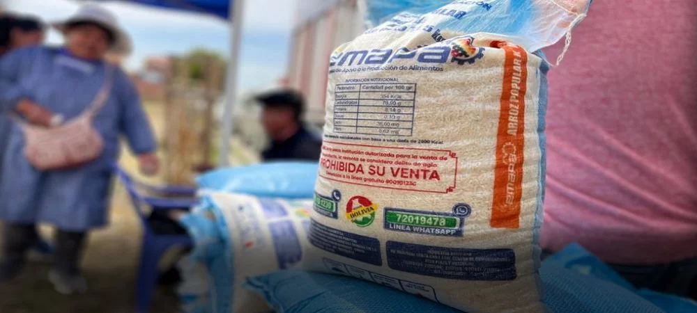 El Estado subvenciona, pero contrariamente el Gobierno sube el precio del arroz (de Bs 50,50 a Bs 70), lo que es peor, en tiendas de Emapa